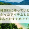 沖縄旅行に持っていけばよかったアイテムとは？必需品とおすすめアイテム